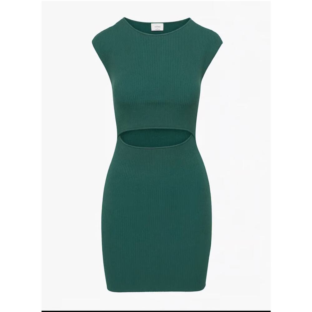 Wilfred Green Cutout Bodycon Mini Dress size 2XS